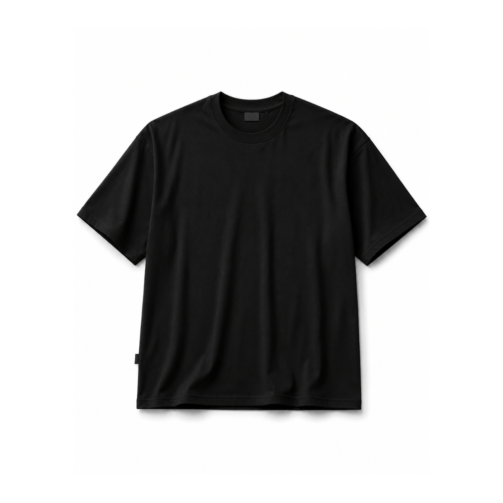Alpha 55 S / Noir Tee-Shirt en Coton - Confort & Style Décontracté