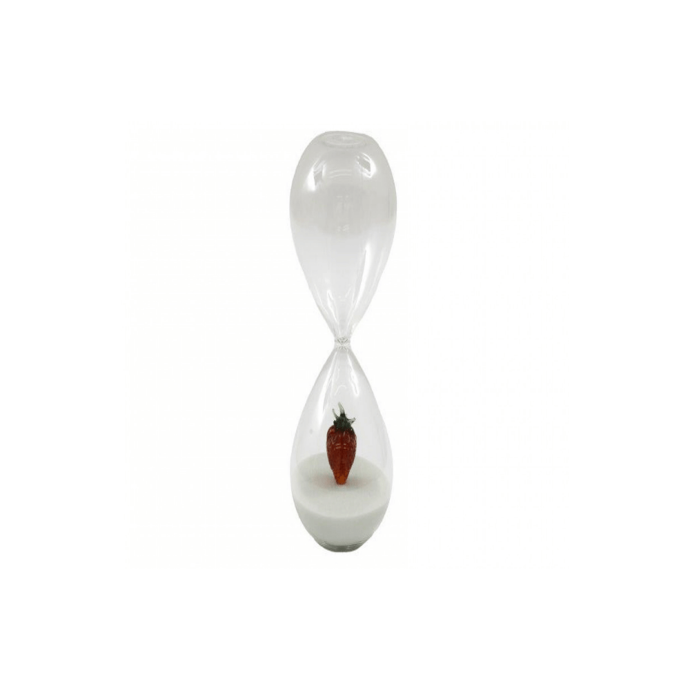 Alpha 55 Sablier décoratif en verre "fraise"