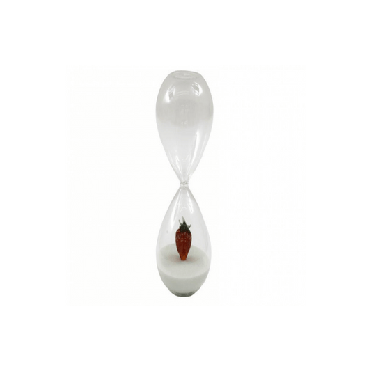 Alpha 55 Sablier décoratif en verre "fraise"
