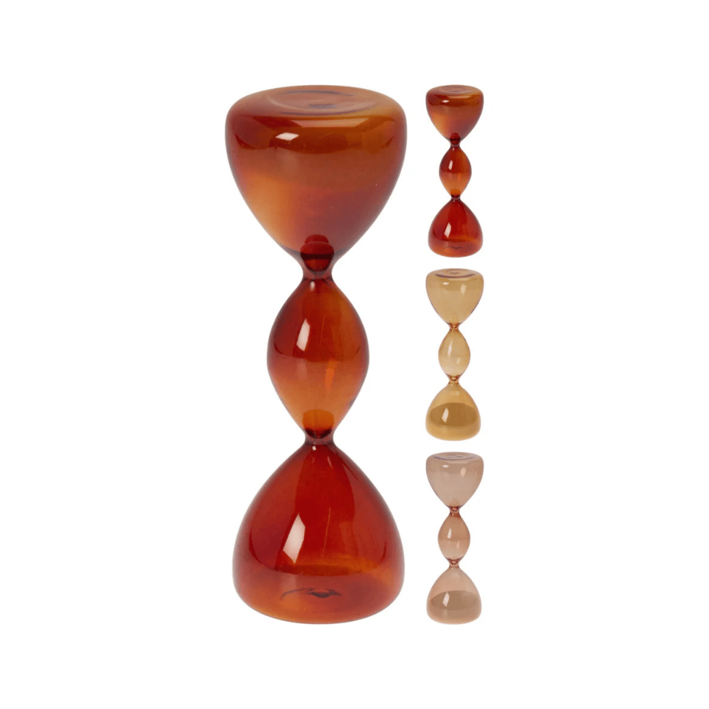 Alpha 55 Sablier en verre double forme design décoratif
