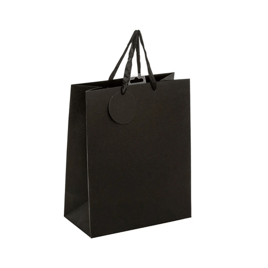 Alpha 55 Sac Cadeau Pailleté Noir – Emballage Chic & Élégant