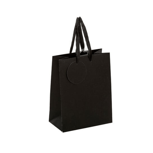 Alpha 55 Sac Cadeau Pailleté Noir – Emballage Chic & Élégant