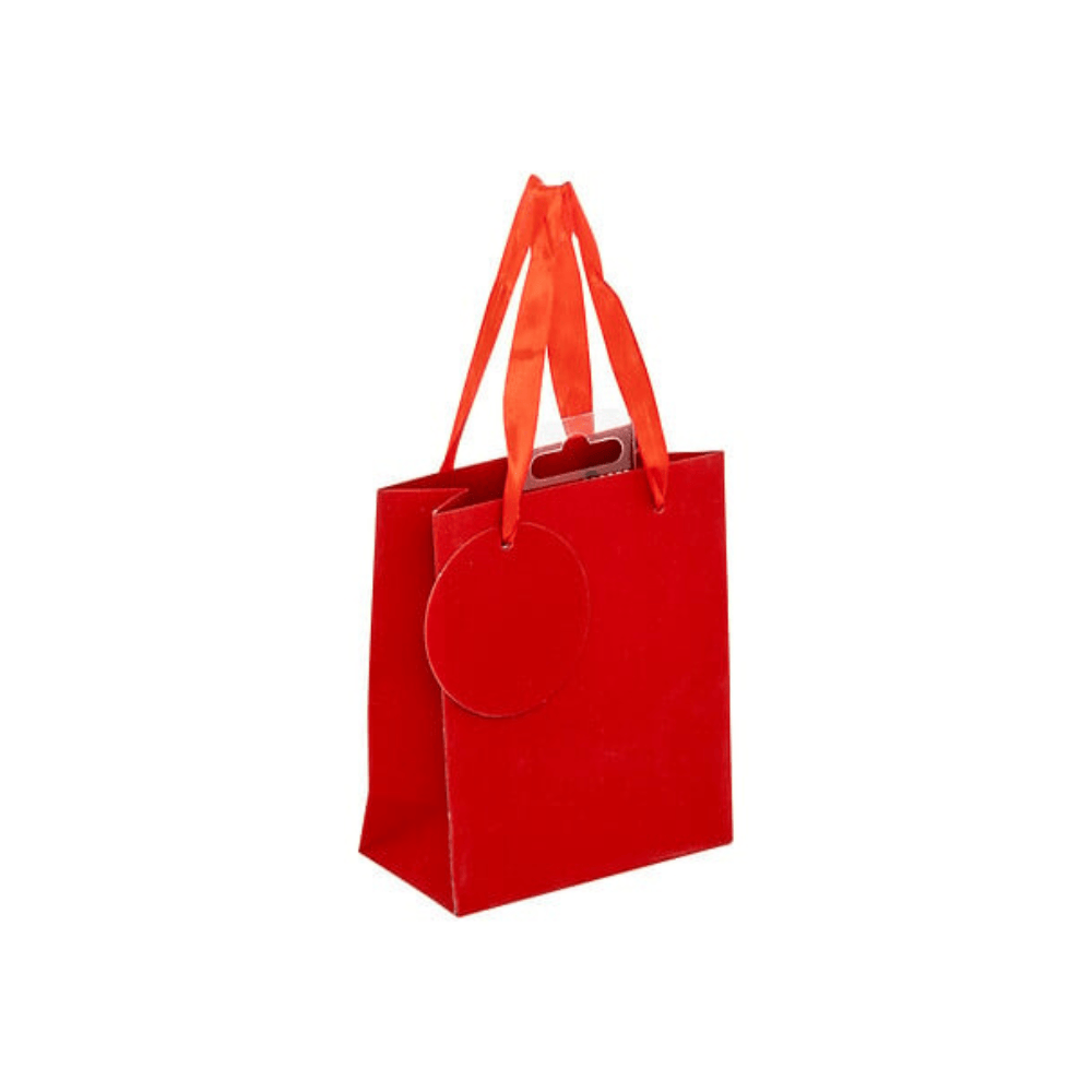 Alpha 55 Sac Cadeau Rouge Pailleté – Emballage Festif & Chic