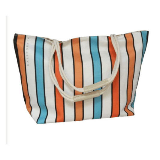 Alpha 55 Sac de plage rayé corail tendance été