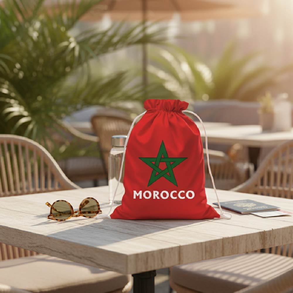 Alpha 55 Sac Maroc à Cordons Rouge – Style Supporter