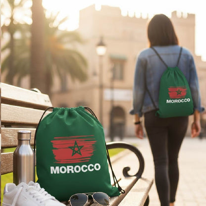 Alpha 55 Sac Maroc à Cordons Vert – Accessoire Supporter