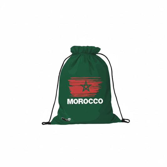 Alpha 55 Sac Maroc à Cordons Vert – Accessoire Supporter