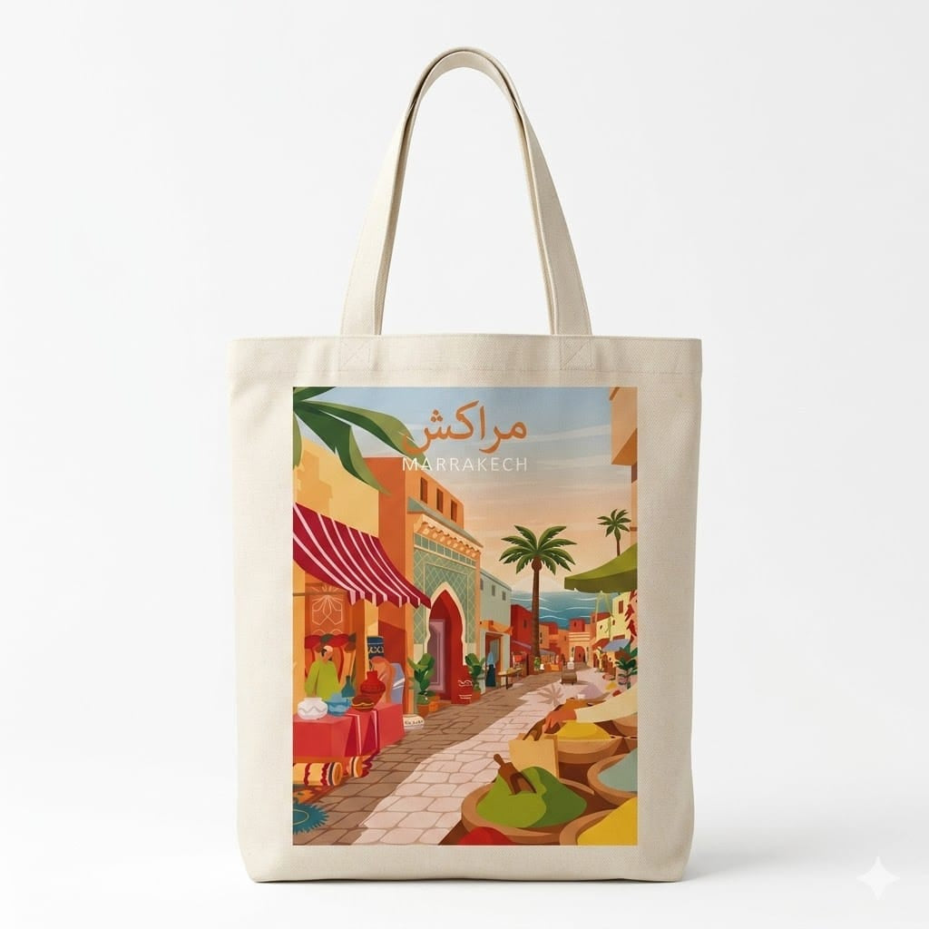 Alpha 55 Sac Tote-Bag Ville Marrakech Tendance