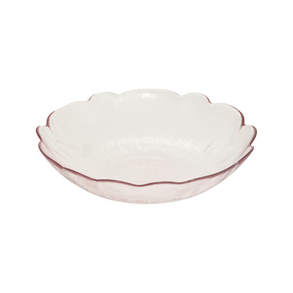 Alpha 55 Saladier Fleur de Rose en Verre Élégant