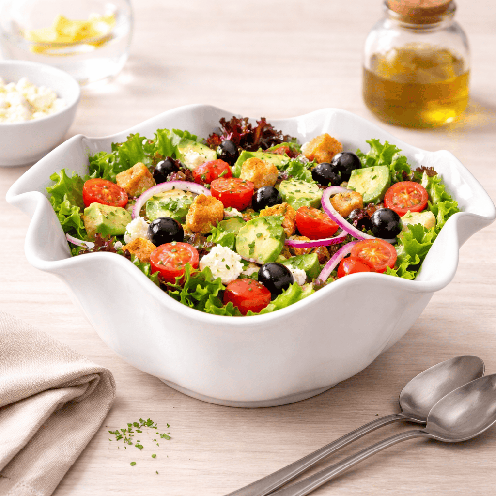 Alpha 55 Saladier rond Corolle – Élégance et praticité