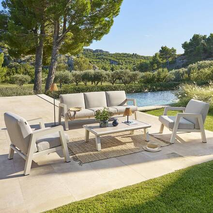 Alpha 55 Salon de jardin 5 places Axiome 340 × 160 × 79 cm
