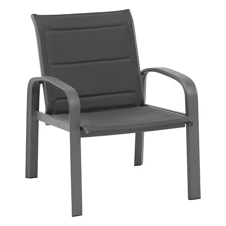 Alpha 55 Salon de jardin en aluminium Elyn 2 places Gris graphite