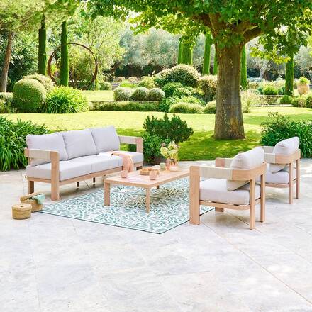 Alpha 55 Salon de jardin Oryna 5 places aluminium extérieur