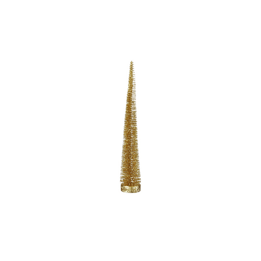 Alpha 55 Sapin Conique Doré Pailleté – Déco Table Noël