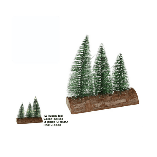 Alpha 55 Sapin de Table 10 LED Vert – Mini Déco Lumineuse