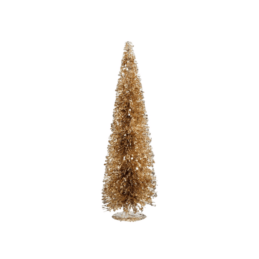 Alpha 55 Sapin de table champagne – Décor Noël raffiné