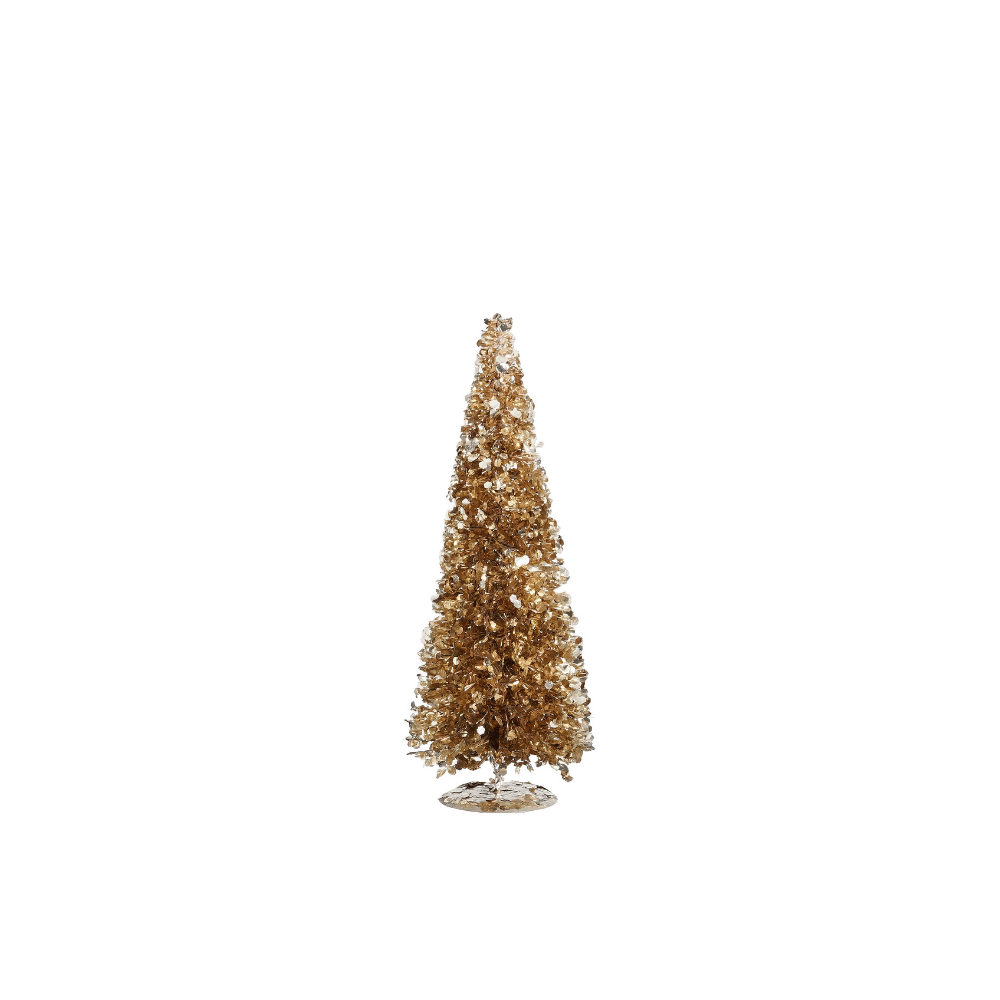 Alpha 55 Sapin de table champagne – Décoration élégante Noël
