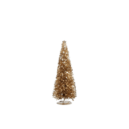 Alpha 55 Sapin de table champagne – Décoration élégante Noël