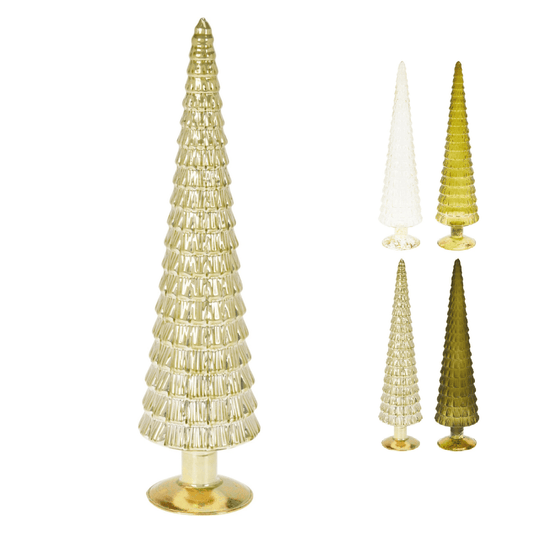 Alpha 55 Sapin de table en verre – Décoration Noël élégante