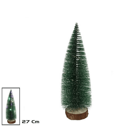 Alpha 55 Sapin de table vert 10 LED – Décoration lumineuse festive