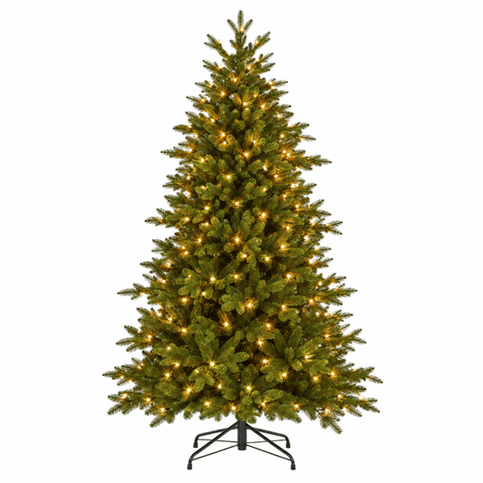 Alpha 55 Sapin Delmonto 360 LED Vert Blanc Chaud 230 x 140 cm