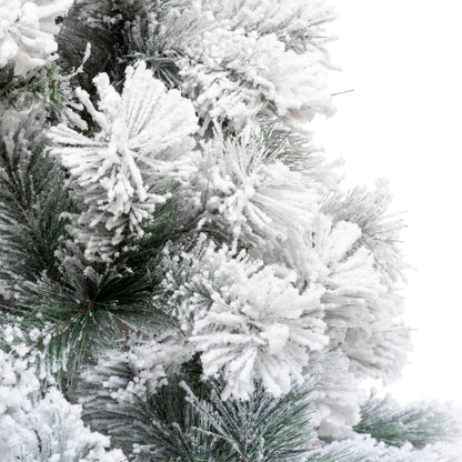 Alpha 55 Sapin floqué Windy Peak 300 cm – Noël blanc Alpha55