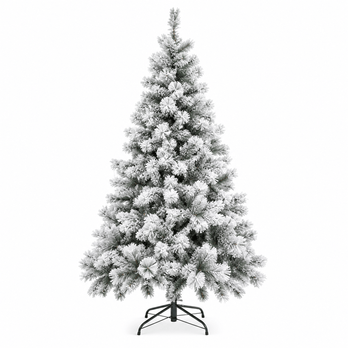 Alpha 55 Sapin floqué Windy Peak 300 cm – Noël blanc Alpha55