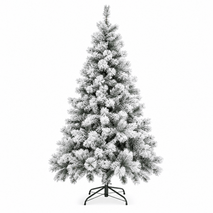 Alpha 55 Sapin floqué Windy Peak 300 cm – Noël blanc Alpha55