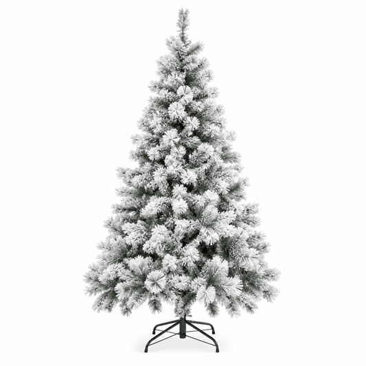 Alpha 55 Sapin floqué Windy Peak 300 cm – Noël blanc Alpha55