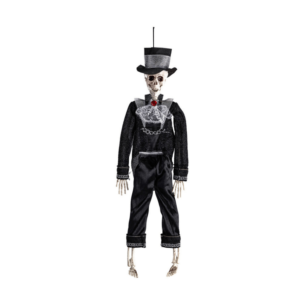 Alpha 55 Seigneur squelette suspendu – Décoration Halloween réaliste