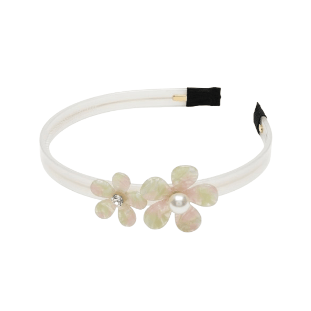 Alpha 55 Serre-tête Alex 2 fleurs – Accessoire cheveux chic