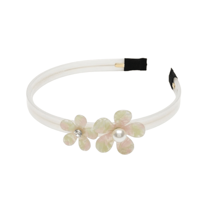 Alpha 55 Serre-tête Alex 2 fleurs – Accessoire cheveux chic
