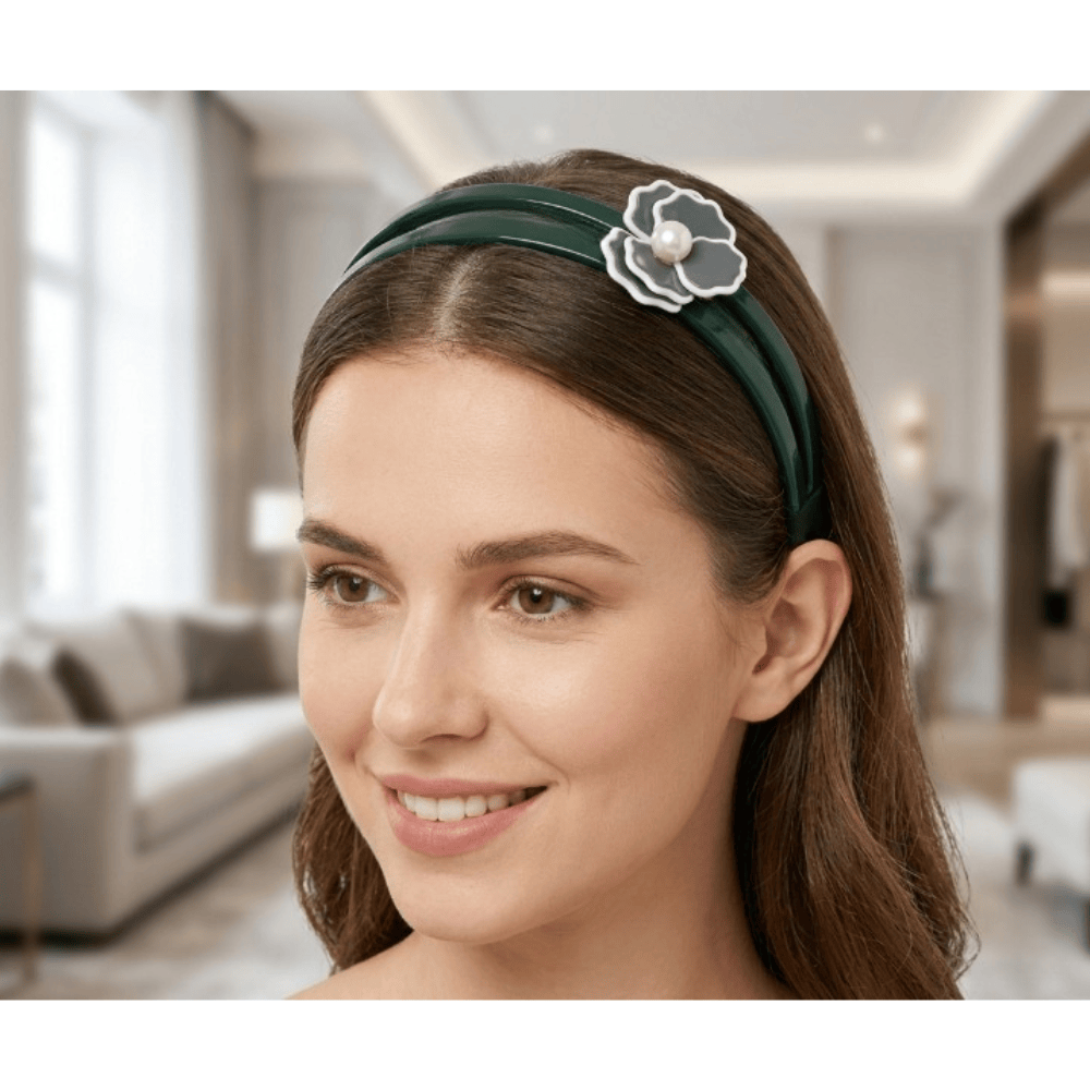 Alpha 55 Serre-tête Alex fleur – Accessoire cheveux chic