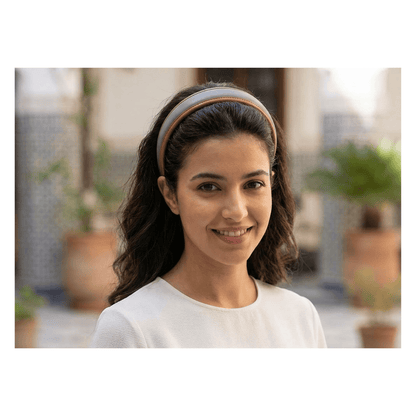 Alpha 55 Serre-tête en cuir – Accessoire cheveux élégant