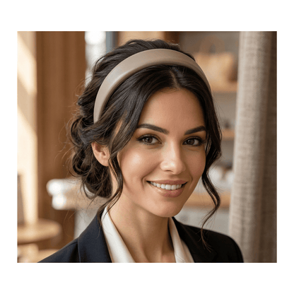 Alpha 55 Serre-tête en cuir – Accessoire cheveux tendance
