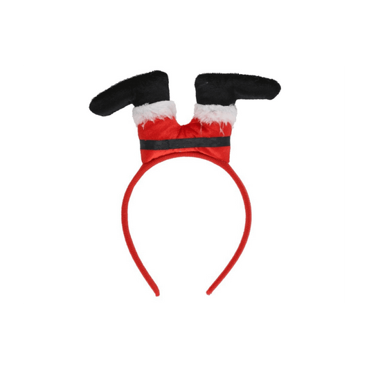Alpha 55 Serre-tête pieds Père Noël rouge – Accessoire amusant