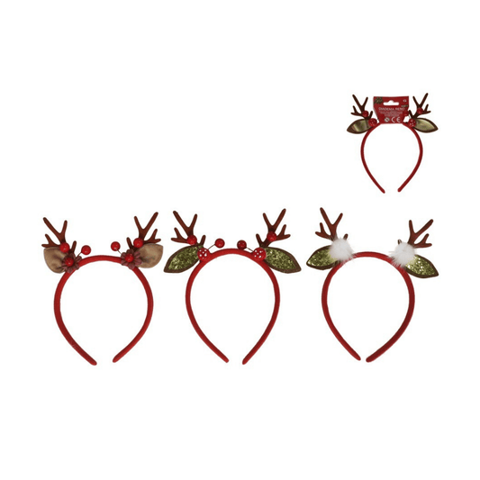 Alpha 55 Serre-tête renne – Accessoire de Noël ludique et festif