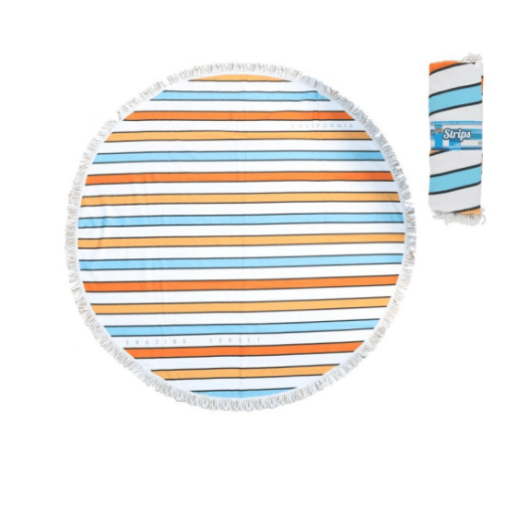 Alpha 55 Serviette de plage rayures corail