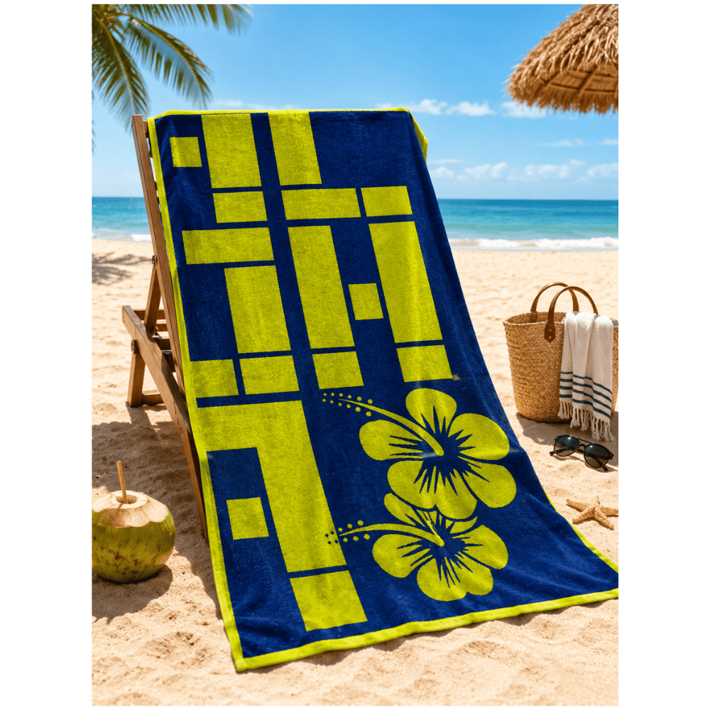 Alpha 55 Serviette de Plage Velour Aloha Élégante