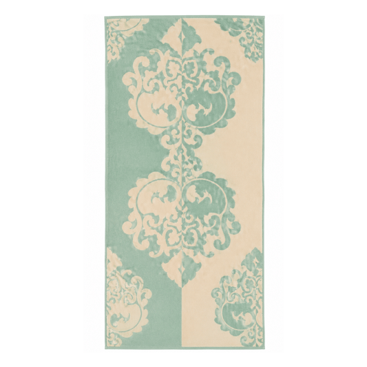 Alpha 55 Serviette de Plage Velour Eucalyptus Élégante