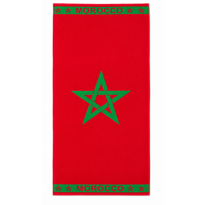 Alpha 55 Serviette de Plage Velour Maroc Élégante