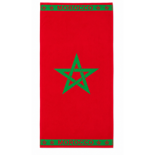 Alpha 55 Serviette de Plage Velour Maroc Élégante