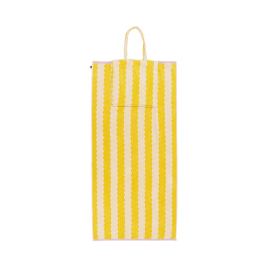 Alpha 55 Serviette & sac Poolside jaune plage été