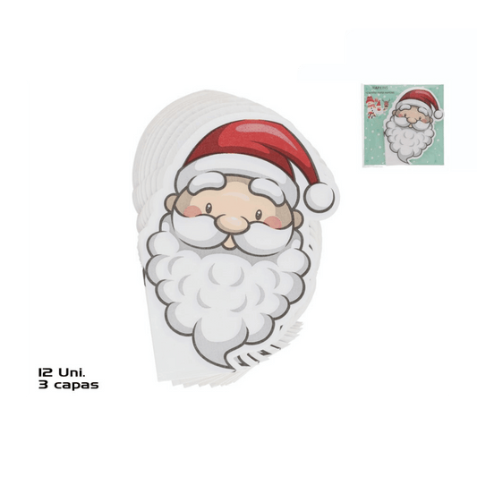 Alpha 55 Set 12 Serviettes Papier Père-Noël – Table Festive