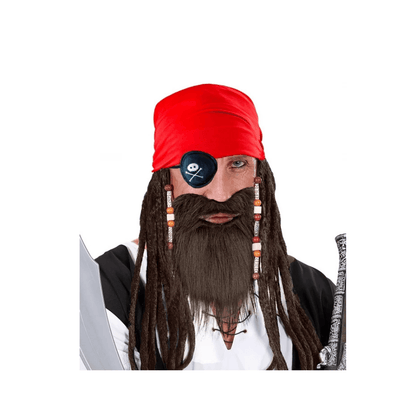 Alpha 55 Set 3 Pièces Pirate Bandana Cache Œil et Barbe