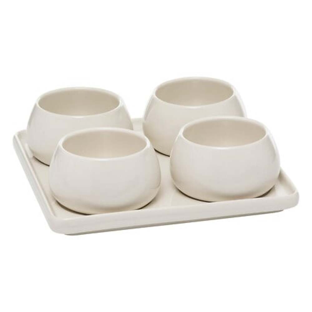 Alpha 55 Set apéritif 5 pièces "nora" en céramique