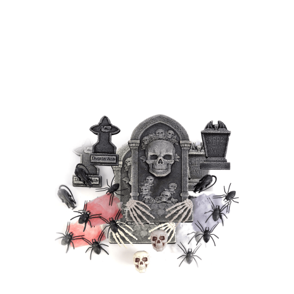 Alpha 55 Set Cimetière 16 Pièces – Décoration Halloween