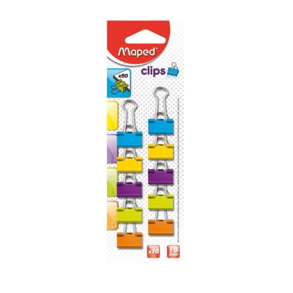 Alpha 55 Set de 10 Pinces Double Clip Maped 19 mm