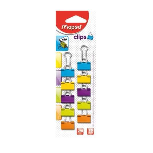 Alpha 55 Set de 10 Pinces Double Clip Maped 19 mm