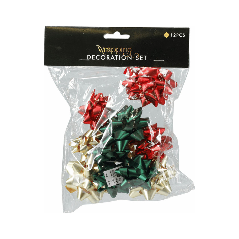 Alpha 55 Set de 12 Étoiles de Bolduc – Décoration Cadeaux